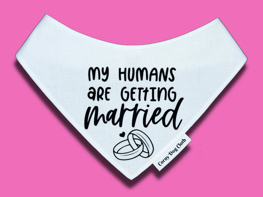 Getting Married White Bandana