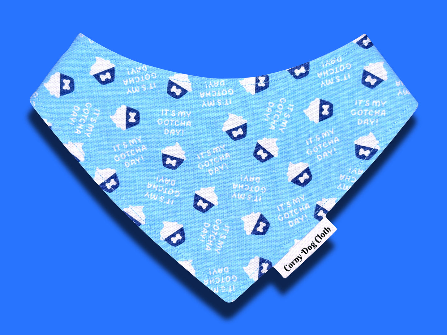 Gotcha Day Blue Custom Bandana