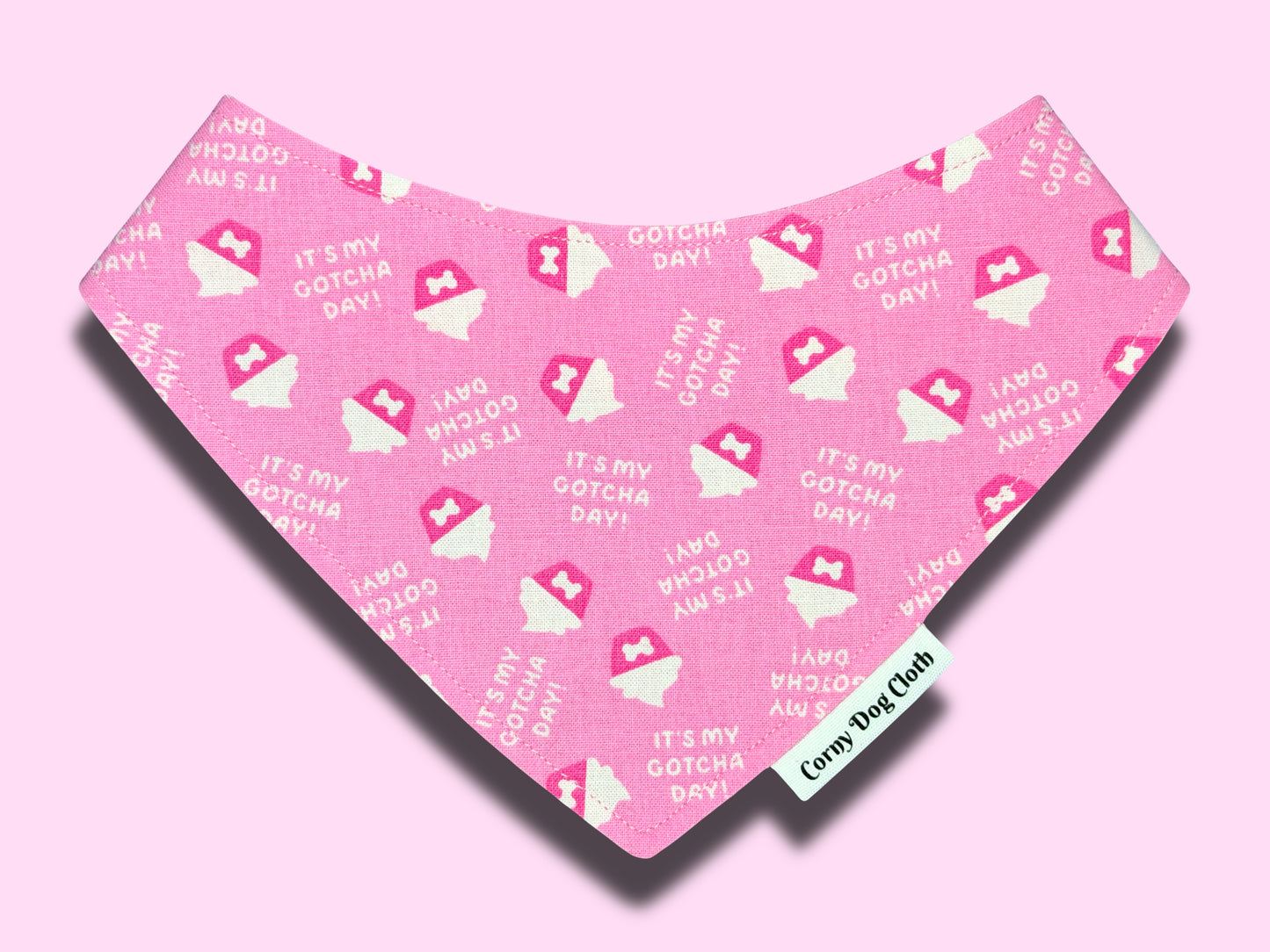 Gotcha Day Pink Custom Bandana