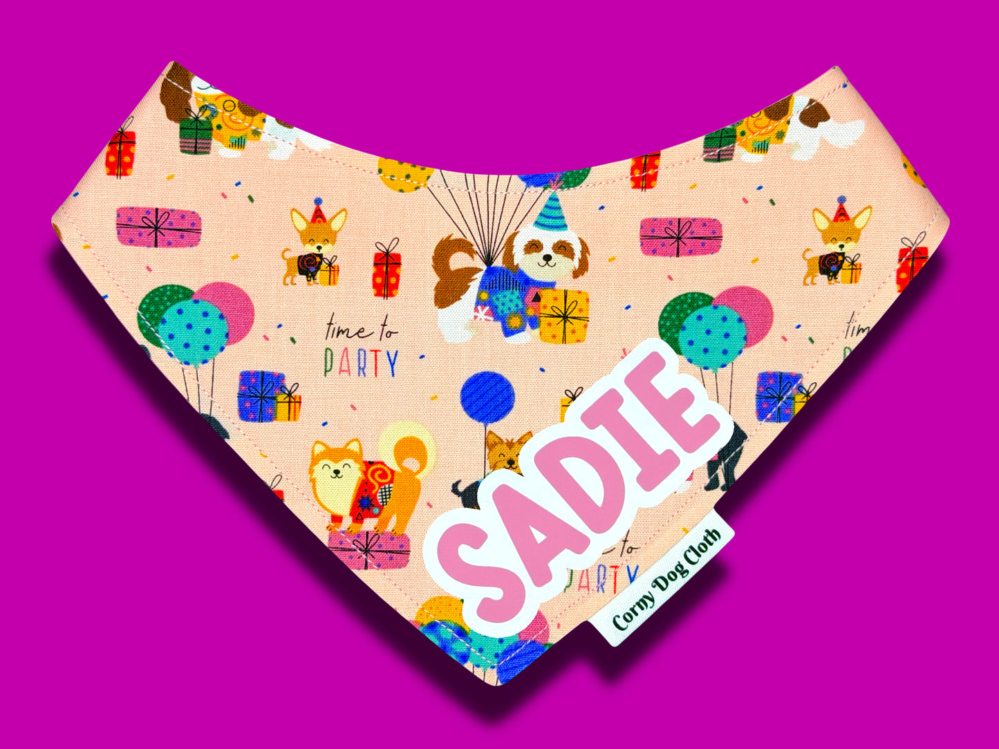 Time to Party Custom Bandana