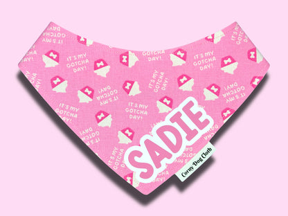 Gotcha Day Pink Custom Bandana