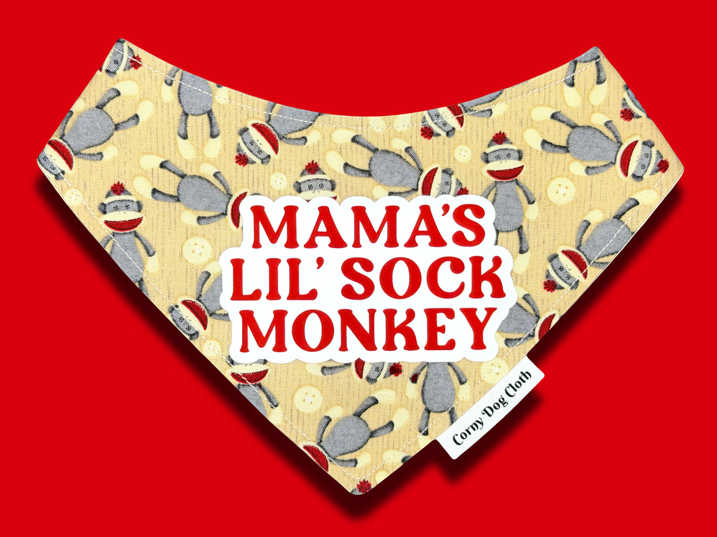 Mama's Lil' Sock Monkey Bandana