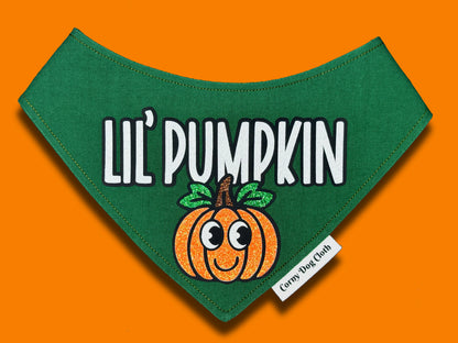 Lil' Pumpkin Dark Green Bandana