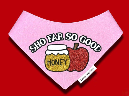 Sho Far So Good Light Pink Glitter Bandana