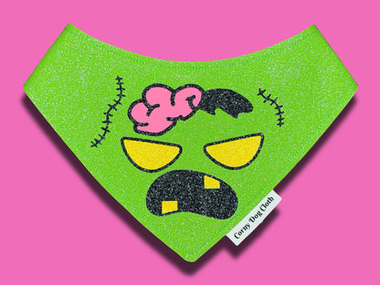 Sparkle Walker Light Green Glitter Bandana