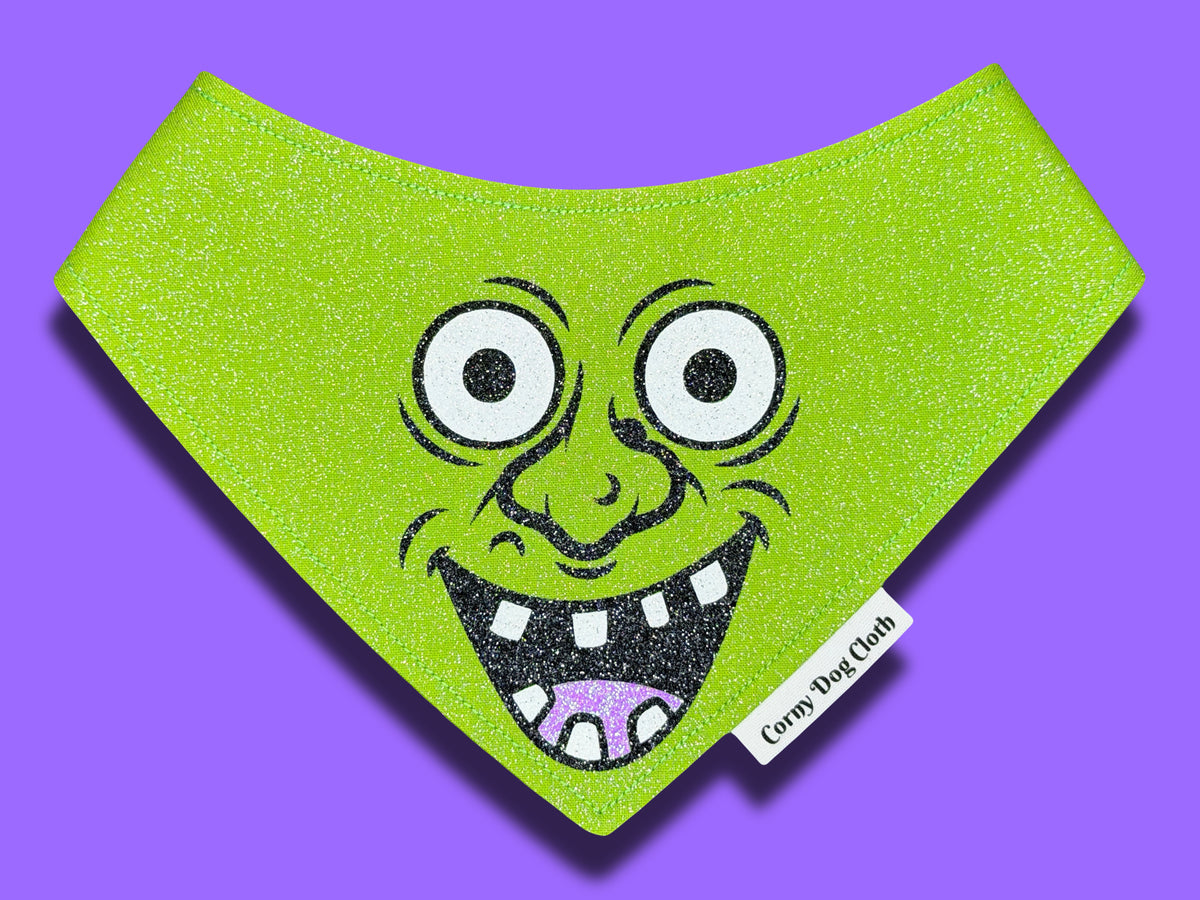 Sparkle Potion Light Green Glitter Bandana