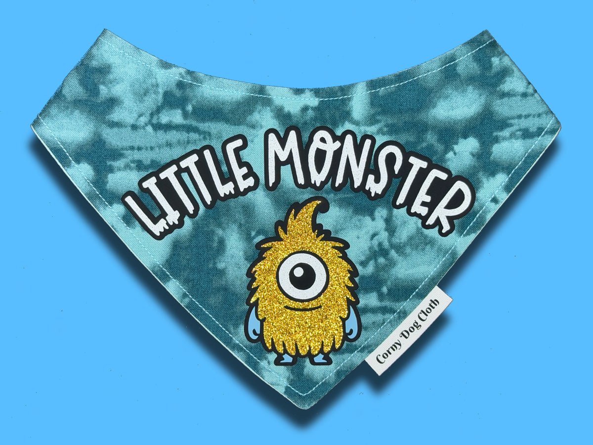 Little Monster Teal Bandana