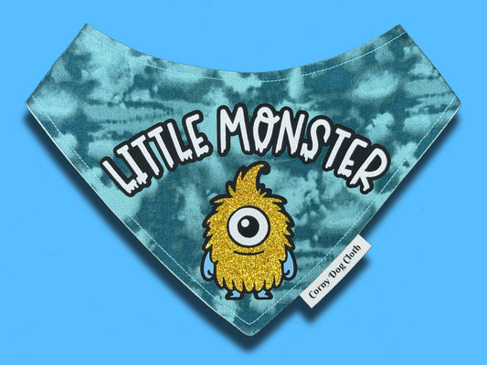 Little Monster Teal Bandana