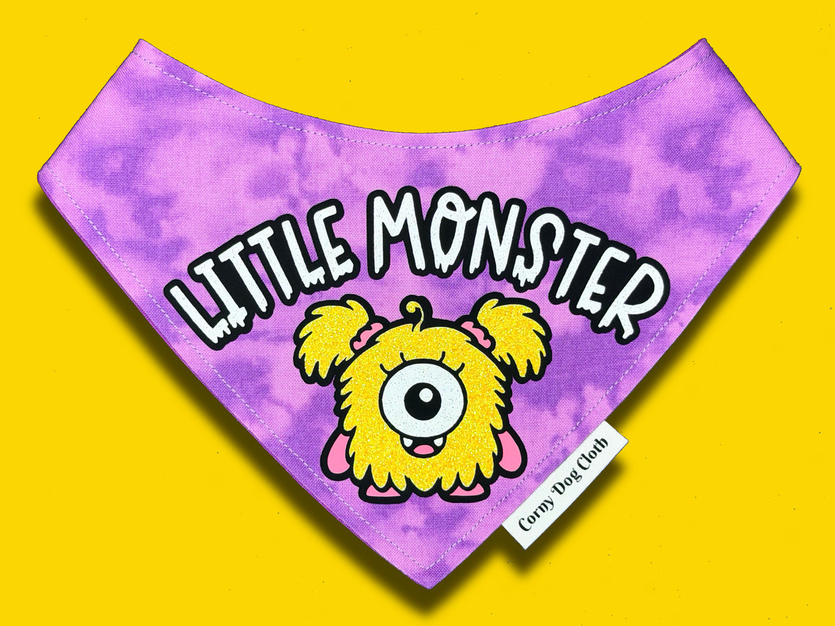 Little Monster Purple Bandana
